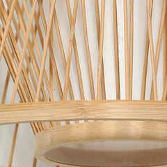 Lámpara colgante japonesa de bambú "Rise"