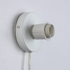 Aplique de mimbre con enchufe "Round"
