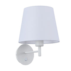 Aplique de pared con pantalla e interruptor Classic "RIGA" - E27