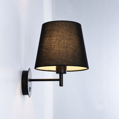 Aplique de pared con pantalla e interruptor Classic "RIGA" - E27