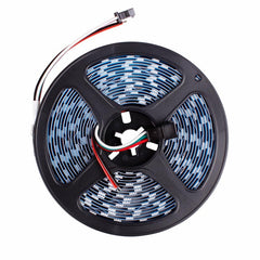 Tira LED inteligente IC RGB 12V DC - 14,4 W/m -IP20 - 60 LED/m - Ancho 10mm - 5 metros