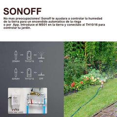 SONOFF con Sensor inteligente de humedad de tierra MS01