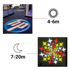 Proyector de logos LED GOBO 30W fijo interior - Óptica 20° - IP20