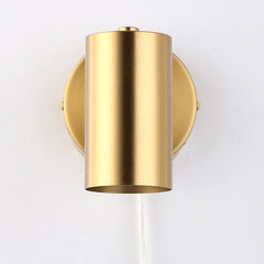 Aplique de pared interior orientable "Ben" con cable y enchufe - E27