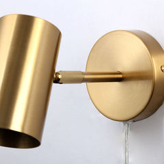 Aplique de pared interior orientable "Ben" con cable y enchufe - E27