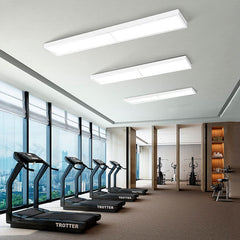 Panel LED slim de superficie 120X30 cm - Driver Philips - 44W - UGR19 - Con KIT de montaje