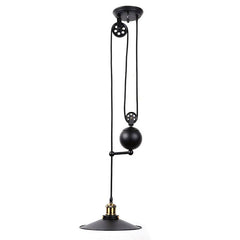 Lámpara colgante industrial polea "CLOCK WORK"