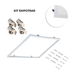 Panel LED 60X60cm con KIT de empotrar 44W UGR19 Driver Philips