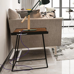 Cable eléctrico redondo revestido de algodón Violeta