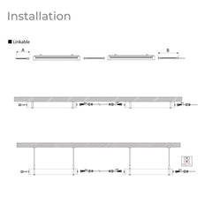 Luminaria estanca tubular para uso industrial - 120cm - 30W - IP65 - IK10