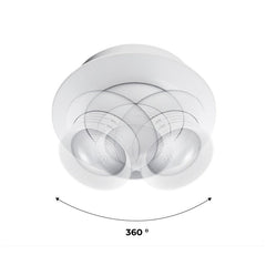Foco empotrable LED con zoom - Orientable - Chip Cree - 2700K - 3W