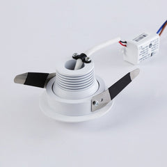 Foco empotrable LED con zoom - Orientable - Chip Cree - 2700K - 3W