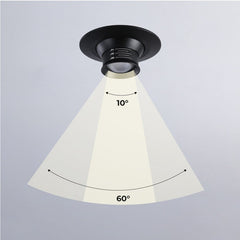 Foco empotrable LED con zoom - Orientable - Chip Cree - 2700K - 3W