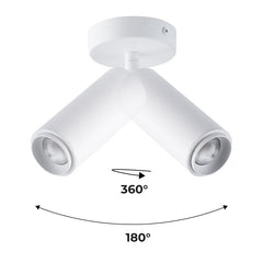 Aplique de techo LED orientable 8W - Ángulo ajustable - 2800K