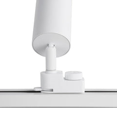 Foco de carril monofásico con ángulo lumínico ajustable y articulado de 8W zoom