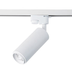 Foco de carril monofásico con ángulo lumínico ajustable y articulado de 8W zoom
