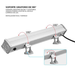 Bañador de pared LED RGB+CCT 24W control RF/WiFi | Mi Light