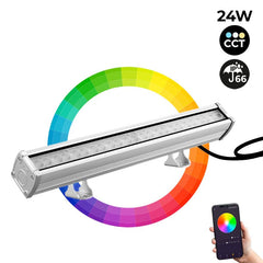 Bañador de pared LED RGB+CCT 24W control RF/WiFi | Mi Light