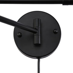 Aplique de pared con brazo articulado y enchufe "SILVA"