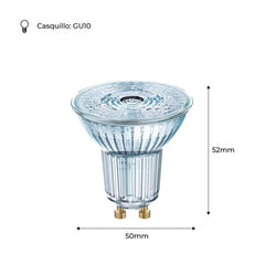 Bombilla LED VALUE PAR16 50 GU10 36º 4,3W 6500K