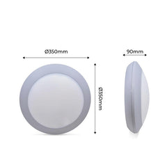 Plafón estanco para techo o pared FUMAGALLI UMBERTA 2x E27 IP66
