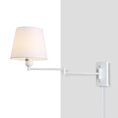 Aplique de pared con brazo articulado y enchufe "Clark" - E27