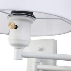 Aplique de pared con brazo articulado y enchufe "Clark" - E27