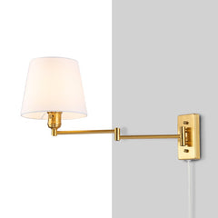 Aplique de pared con brazo articulado y enchufe "Clark" - E27