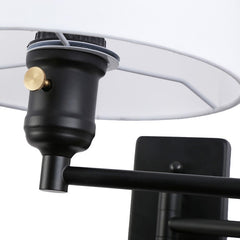 Aplique de pared con brazo articulado y enchufe "Clark" - E27