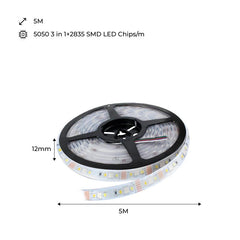 Tira LED RGB+CCT - 70W - 24V - IP20 - 5metros