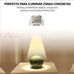 Downlight LED Mini 3W - Chip OSRAM - Bajo UGR - CRI 90 - Ø 40mm