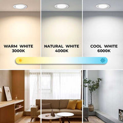 Downlight LED empotrable circular SLIM 12W - Corte Ø155mm