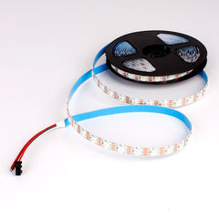Tira LED inteligente IC RGB 12V DC - 14,4 W/m -IP20 - 60 LED/m - Ancho 10mm - 5 metros