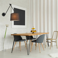 Aplique de pared cilíndrico con diseño clásico y articulado "ELBOW" E27