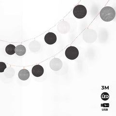Guirnaldas decorativas de luces LED USB
