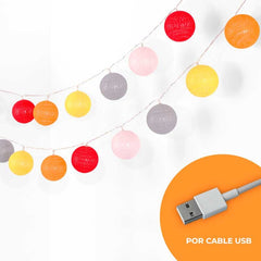 Guirnaldas decorativas de luces LED USB