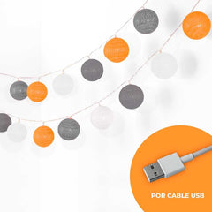 Guirnaldas decorativas de luces LED USB