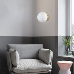 Aplique de pared bola cristal "Rober"