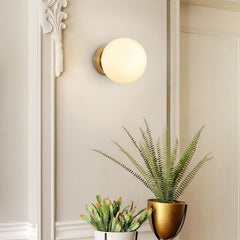 Aplique de pared bola cristal "Rober"