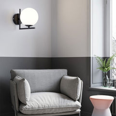 Aplique de pared bola cristal "Margaret"