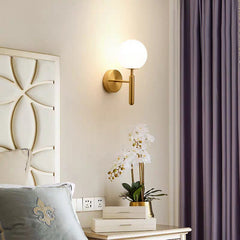 Aplique de pared bola cristal "Elsa" - E14