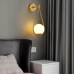 Aplique de pared bola cristal "Clara" - E14