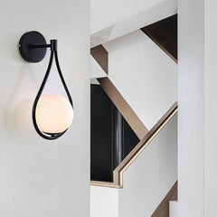 Aplique de pared bola cristal "Clara" - E14