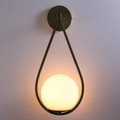 Aplique de pared bola cristal "Clara" - E14