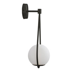 Aplique de pared bola cristal "Clara" - E14