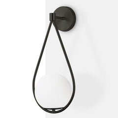 Aplique de pared bola cristal "Clara" - E14