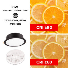 Downlight Redondo Estanco CCT Fumagalli "Teresa 260" 18W IP55