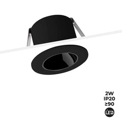 Downlight LED Mini 2W - Chip OSRAM - Bajo UGR - CRI 90 - Ø 30mm
