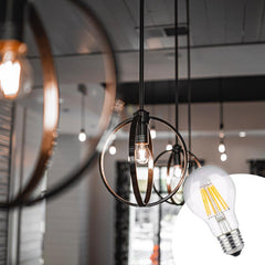 Bombilla LED filamento E27 60 - 8W - Transparente
