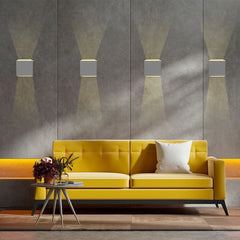 Pack de 2 Apliques de pared "KURTIN" 6W apertura de luz regulable